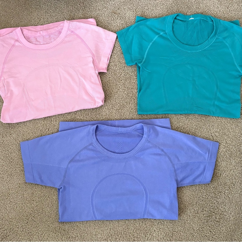 Set of Three Lululemon Swiftly Tech Short-Sleeves!